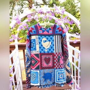 Cozy Handmade Adorable Country Chic pullover sweater